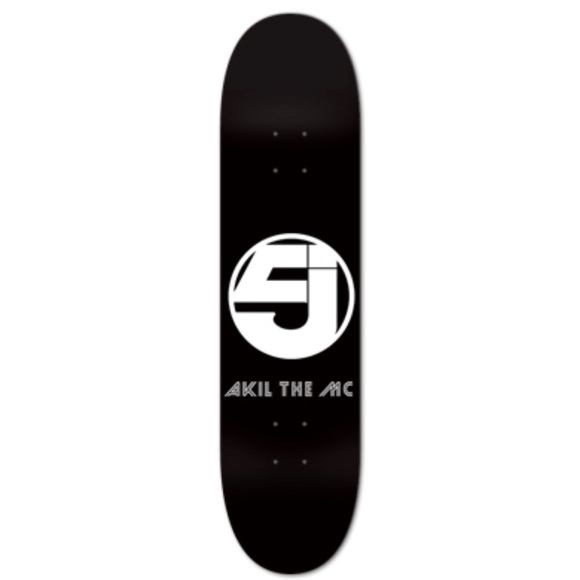 Jurassic 5 AKIL the MC skateboard deck BLACK NEW - Picture 1 of 3